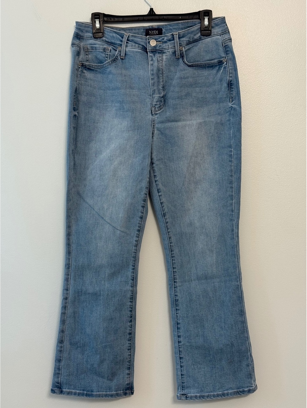 NYDJ Billie Mini Boot Light Blue Denim Jeans Size 8